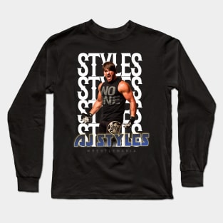 Wrestle Star aj styles Long Sleeve T-Shirt